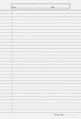 SHARMA BUSINESS A4 Size Ruled Project Sheets One Side Ruled White Set of 100 A4 Size90 GSM ruled A4 90 gsm A4 paper(Set of 100, White)