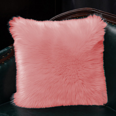 PICKKART Polyester Fibre Solid Cushion Pack of 1(Baby Pink)