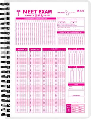 NEET EXAM Latest Premium 25 Practice OMR Metal Wiro Notebook For Future Doctor's By ACME AUTHORS ®