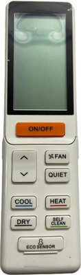 SHIELDGUARD AC Remote Control No. 369, Compatible for Air Conditioner Haier Remote Controller(White)