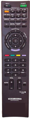 Akshita TV Compatible For Smart LED LCD TV Universal Remote Control SONY Remote Controller(Black)