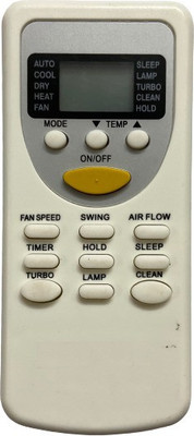 SHIELDGUARD AC Remote Control No. 368, Compatible for AC Godrej Remote Controller(White)