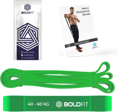 BOLDFIT Heavy Resistance Band For Exercise Stretching Resistance Tube For Men Women-60KG Resistance Tube(Green)
