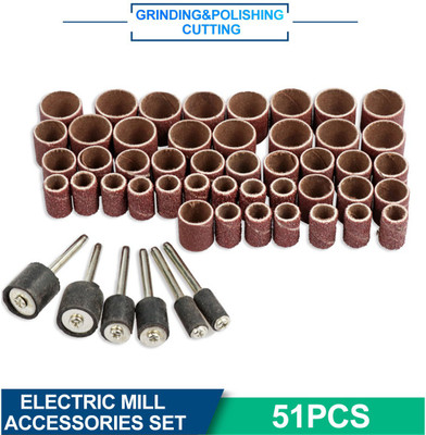 metrotools 51PCS DRUM SANDING KIT DRILL BITS ABRASIVE TOOLS ACCESSORIES SANDPAPER ROTARY TOOLS Rotary Bit Set(51 Bits)