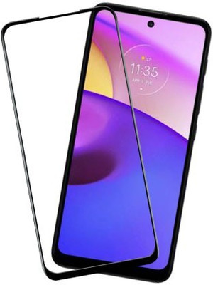 COVJ Edge To Edge Tempered Glass for MOTOROLA e40, Moto e40(Pack of 1)