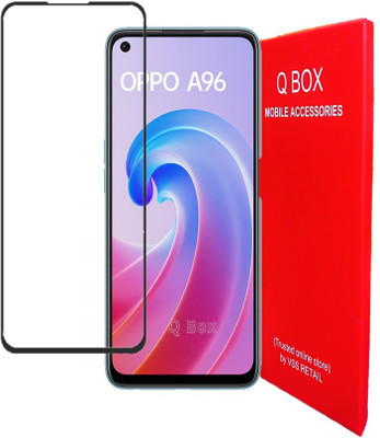 Q Box Edge To Edge Tempered Glass for Oppo A96(Pack of 1)