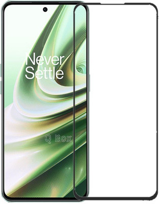 Q Box Edge To Edge Tempered Glass for Oneplus 10R(Pack of 1)