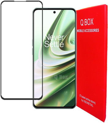 Q Box Edge To Edge Tempered Glass for Oneplus 10R(Pack of 1)