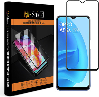 MS-Shield Edge To Edge Tempered Glass for OPPO A53s 5G(Pack of 1)