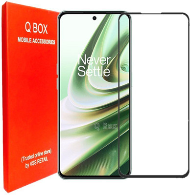 Q Box Edge To Edge Tempered Glass for Oneplus 10R(Pack of 1)