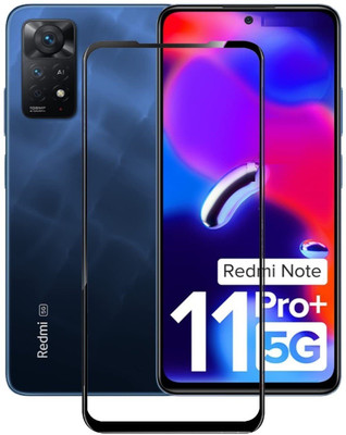 HUGSY Edge To Edge Tempered Glass for Redmi Note 11 Pro, Redmi Note 11 Pro Plus, Redmi Note 11 Pro 5G, Redmi Note 11 Pro Plus 5G(Pack of 1)