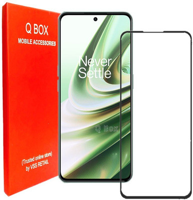 Q Box Edge To Edge Tempered Glass for Oneplus 10R(Pack of 1)