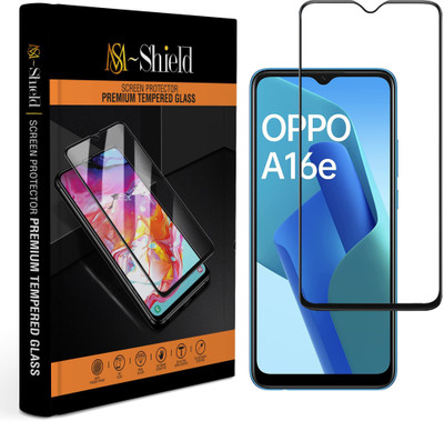 MS-Shield Edge To Edge Tempered Glass for OPPO A16K(Pack of 1)