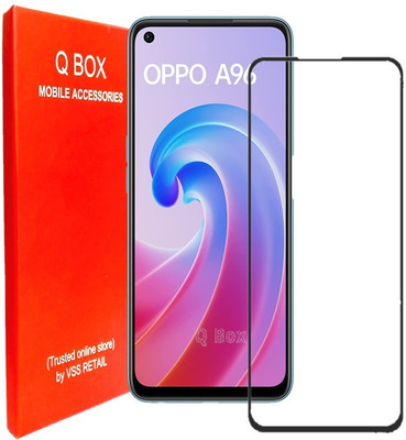 Q Box Edge To Edge Tempered Glass for Oppo A96(Pack of 1)