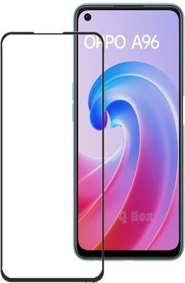 Q Box Edge To Edge Tempered Glass for Oppo A96(Pack of 1)