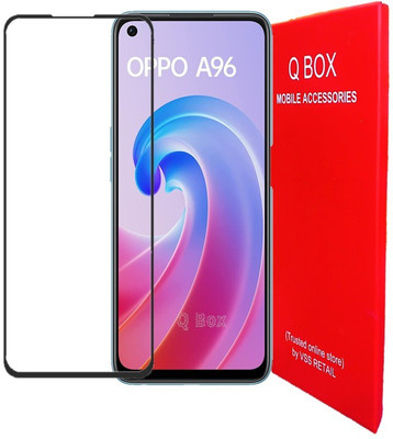 Q Box Edge To Edge Tempered Glass for Oppo A96(Pack of 1)