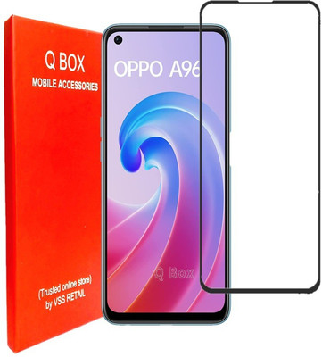 Q Box Edge To Edge Tempered Glass for Oppo A96(Pack of 1)