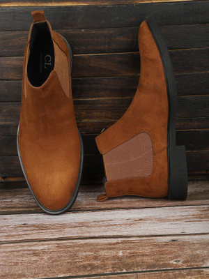 CARLTON LONDON Boots For Men(Tan , 10)