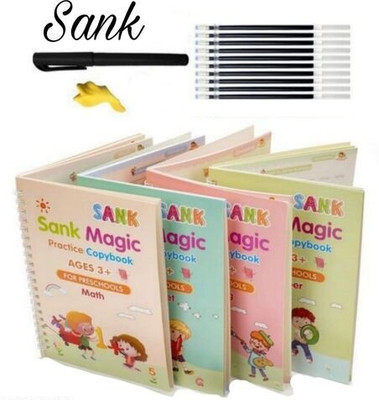 Tranding Magic Book Pack Of 4 (Multicolor, Pack Of 4)(Spiral, Others, children book, baby book, practice book)