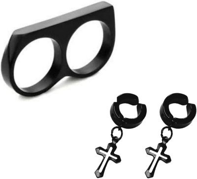 Bellina Alloy Black Jewellery Set(Pack of 1)