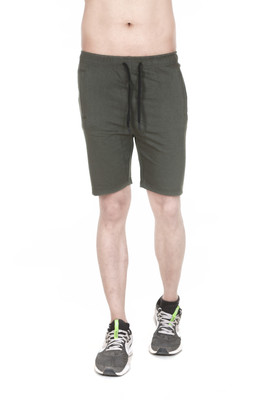 MUKHAKSH Graphic Print Men Green Basic Shorts