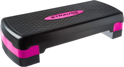 Strauss Aerobic Stepper for Exercise & Fitness Stepper(Pink)