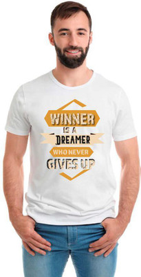 SmarTee Street Printed Men Round Neck White T-Shirt