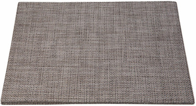 EZ Life Rectangular Pack of 6 Table Placemat(Grey, PVC)