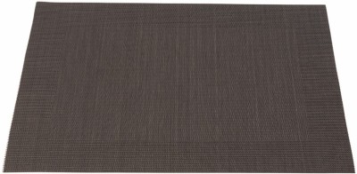 EZ Life Rectangular Pack of 6 Table Placemat(Grey, PVC)