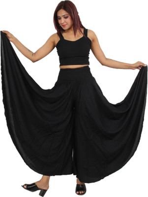 Lezaro Flared Women Black Trousers
