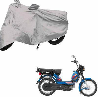 Deep products Waterproof Two Wheeler Cover for TVS(Heavy Duty Super XL, Silver)