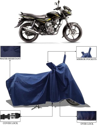 KEDIT Two Wheeler Cover for Bajaj(Discover 100 DTS-i, Blue)