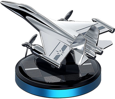 Cloudsale Cologne Aroma Oil Jet Plane Alloy Solar Car Air Freshener Aromatherapy Car Interior Decoration Blue(30 ml)
