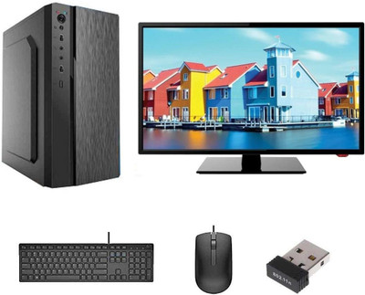 ENTWINO Intel Core i5 (8 GB DDR3/1 TB/120 GB SSD/Windows 10 Home/1 GB/22 Inch Screen/ENTAIC-I5-650-8GB_1TB-120-22LED) with MS Office(Black)