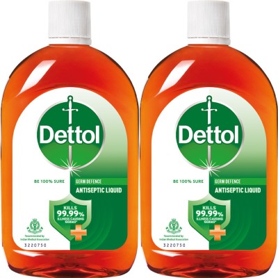 Dettol Disinfectant liquid for First aid, Surface Cleaning and Personal Hygiene Antiseptic Liquid(550 ml, Pack of 2)