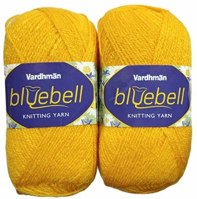 JEFFY Vardhman Bluebell Hand Knitting Wool & Art Craft Yarn, Shade - 15, 300gm