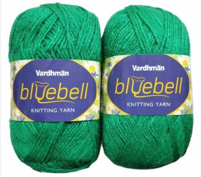 KYSS Vardhman Bluebell Wool Hand Knitting Wool/Art Craft Yarn, Shade No-19, 300 GM
