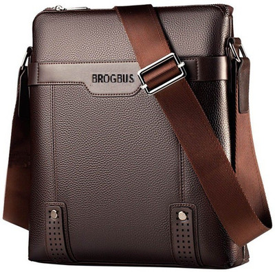 BROGBUS BGSHAND_BAG_BROWN Laptop Bag(Brown)