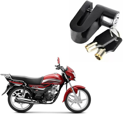 Ubom Motorcycle Lock Security Bicycle Motorbike Disc Brake Lock Protection DISC Lock Heavy Steel Disc Break Security Lock Disc Lock For Honda CD 110 Disc Lock(Black)