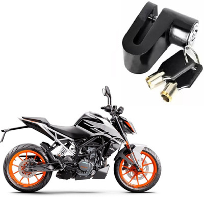 Jetnix Heavy Steel Disc Break Security Lock Disc Lock For KTM DUKE 200 Disc Lock(Black)