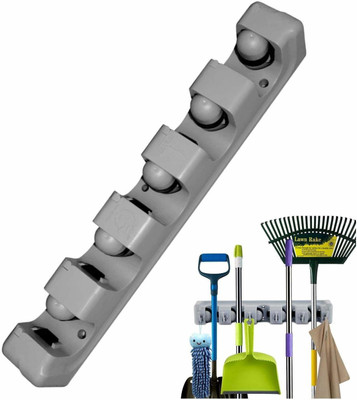 kunj sales Multicolor Plastic Broom Holder(1 Holders)