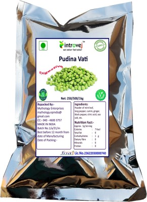 INTROVEJ Pudina Vati Digestive 250gm in Pouch Mint Mouth Freshener(250 g)