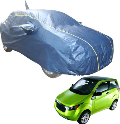 SS Zeeber Car Cover For Mahindra Reva (With Mirror Pockets)(Blue)