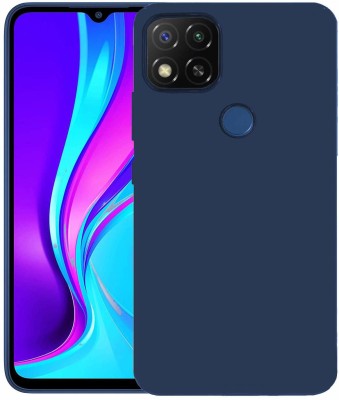 Doyen Creations Back Cover for Silicone TPU Shockproof Slim Back Cover Case for Xiaomi Redmi 9(Blue, Dual Protection, Silicon)