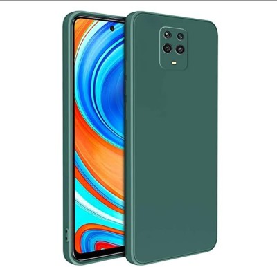 Doyen Creations Back Cover for Silicone TPU Shockproof Slim Back Cover Case for Xiaomi Redmi Note 9 Pro(Green, Dual Protection, Silicon)