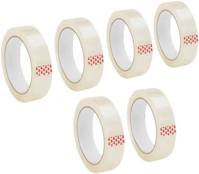 Vishal Enterprises 24 MM PACK OF 6 TAPE (Manual)(Set of 6, TRANSPARETNT)