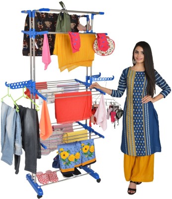 Sukot Steel, Plastic Floor Cloth Dryer Stand S-JB2SS-3T-03006(3 Tier)