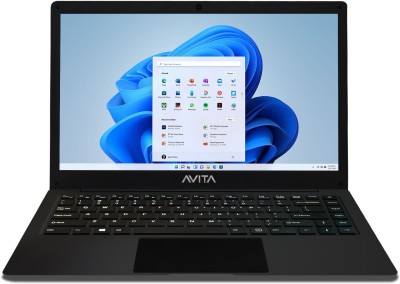 Avita SATUS Intel Celeron Dual Core N4020 - (4 GB/128 GB SSD/Windows 11 Home) NU14A1INC43PN-MB Laptop(14.1 inch, Matt Black, 1.3 kg)