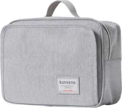 SUNVENO Diaper Changing Clutch Kit Small Grey Diaper Bag(Grey)