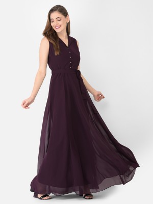 Eavan Women Maxi Brown Dress